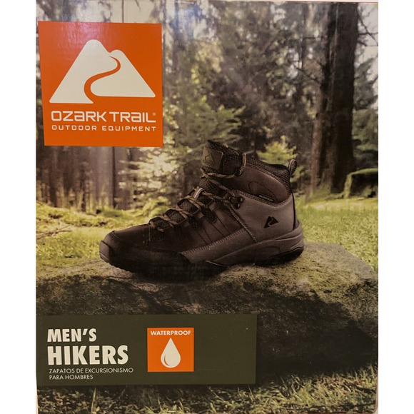 Ozark Trail Men's Hikers Brown Leather Boot. MEADOW Size 13 NEW - Picture 7 of 8